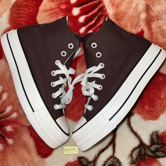 Converse Shoes - Converse Chuck Taylor All Star Platform High Brown Chocolate White size 11 NEW
